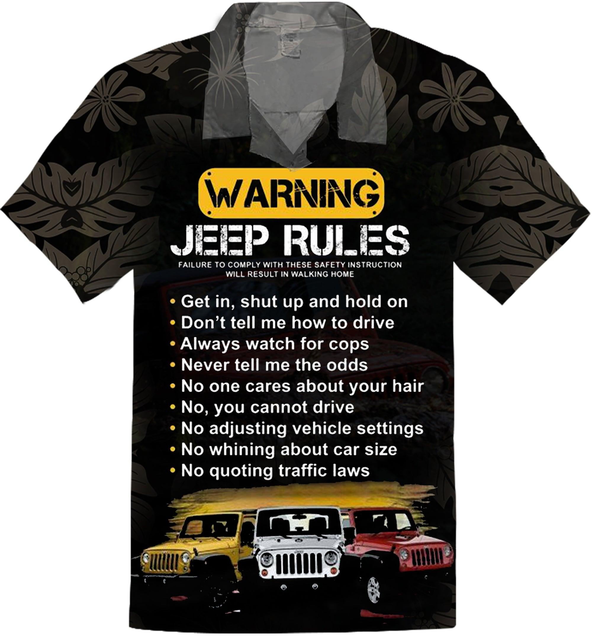 Jeep Rules - Funny Hawaiian Shirt