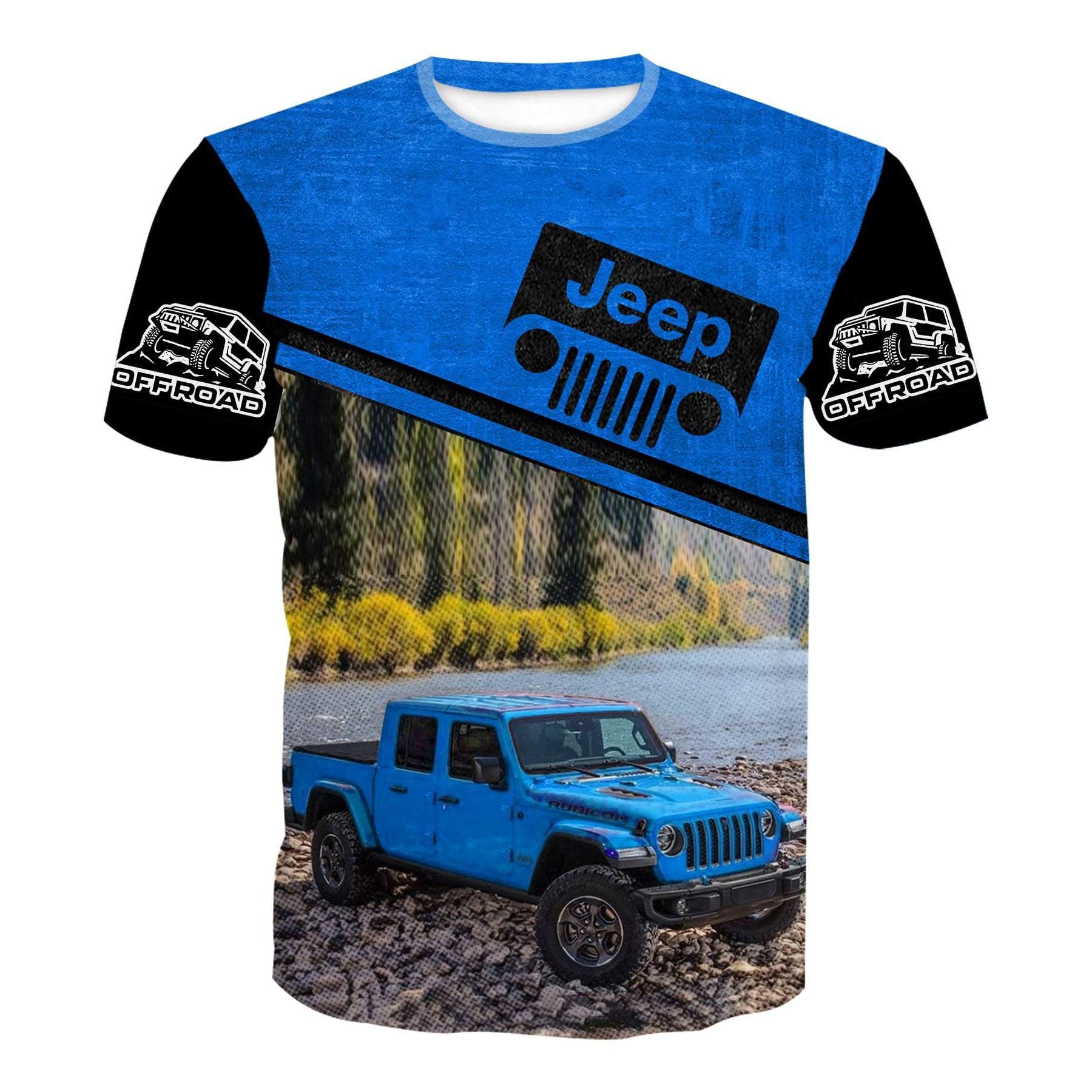 Off Road Jeep Gladiator - Hydro Blue Pearl T-Shirt