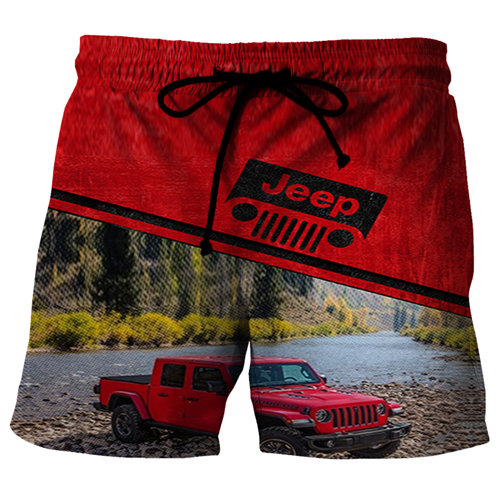 Off Road Jeep Gladiator Red - Short