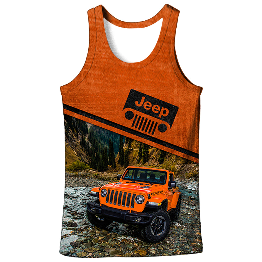 Off Road Jeep Crush Orange - Tank top