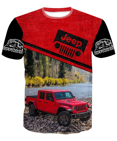 Off Road Jeep Gladiator - Red T-Shirt