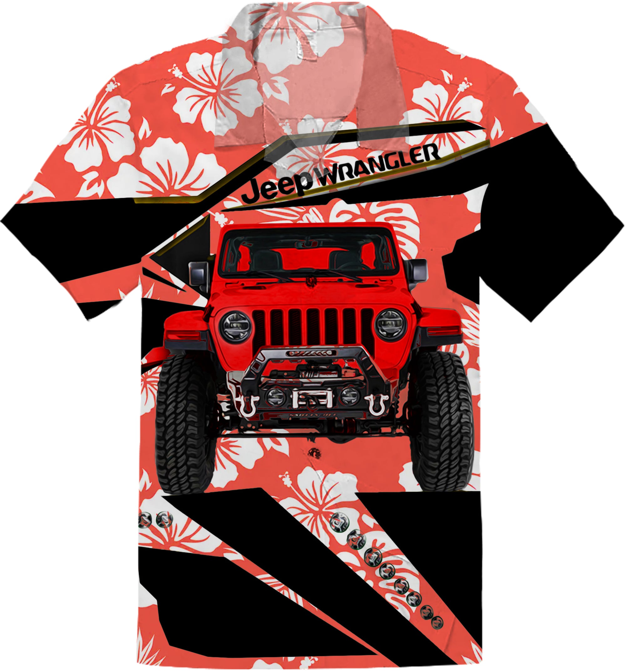 Beach to Offroad - Multicolor Jeep Wrangler Hawaiian Shirt