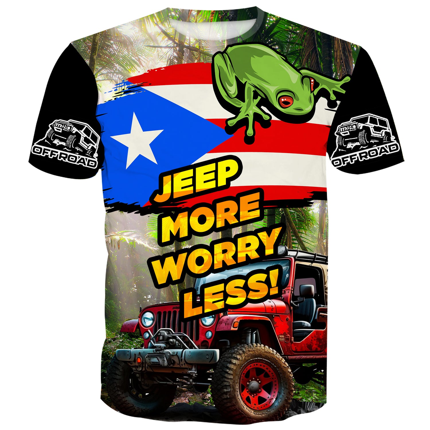 Jeep more worry less - T-Shirt