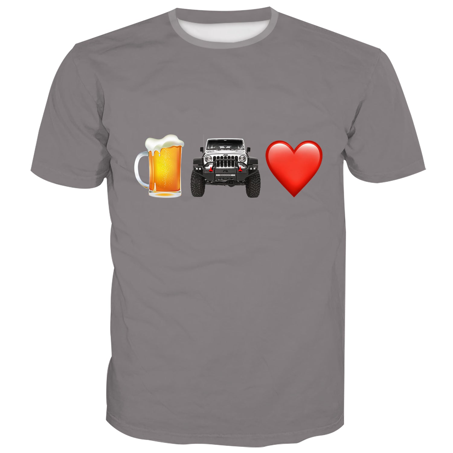 Beer, Jeep, Love - T-Shirt