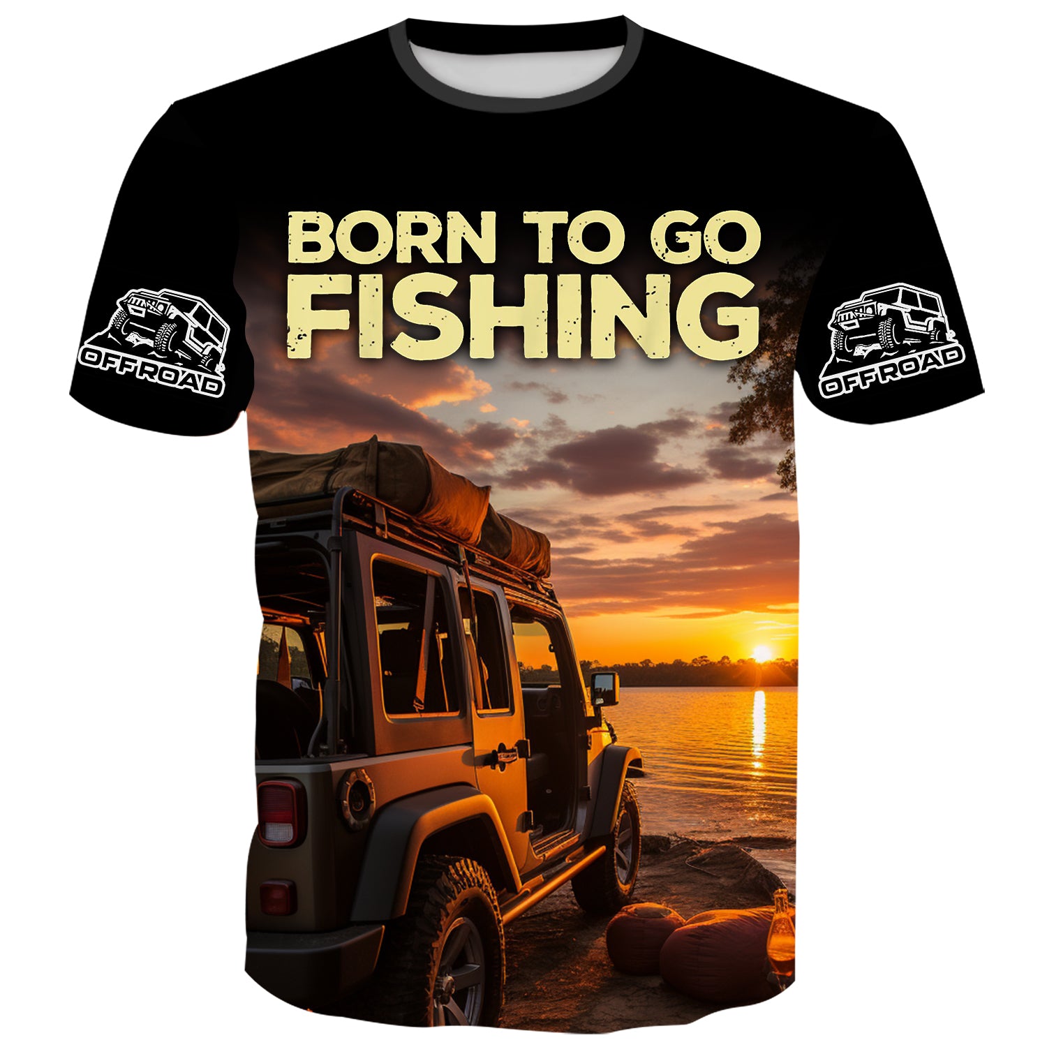 Born to Go Fishing - Jeep T-Shirt