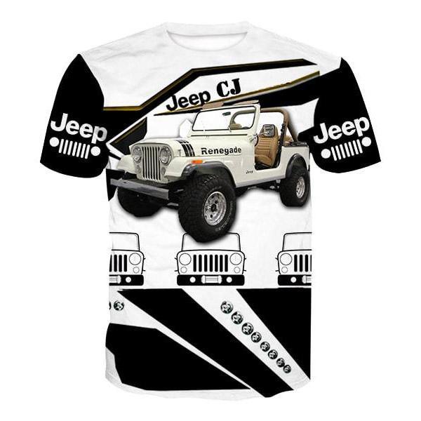 White Jeep CJ - T-Shirt
