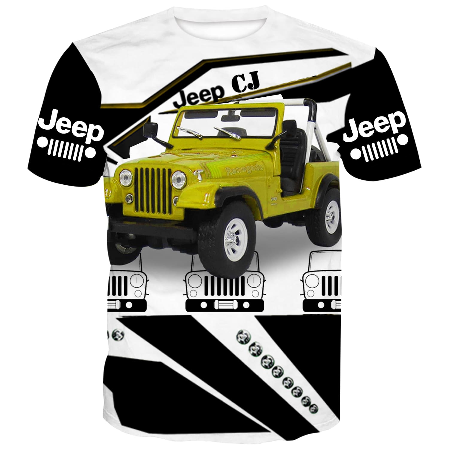 White Shirt Muliple Color Jeep CJ