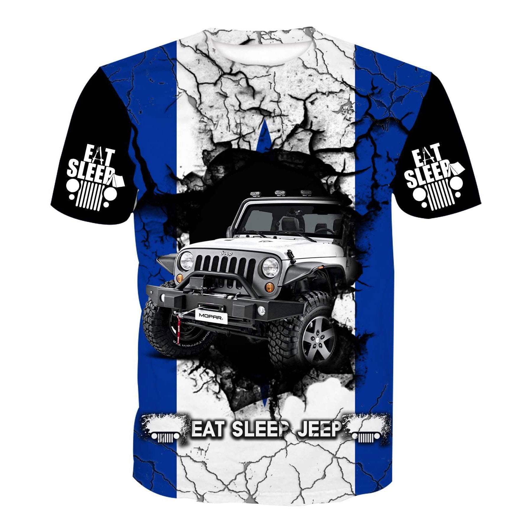 Eat Sleep Jeep Flag Quebec - Kid's T-Shirt