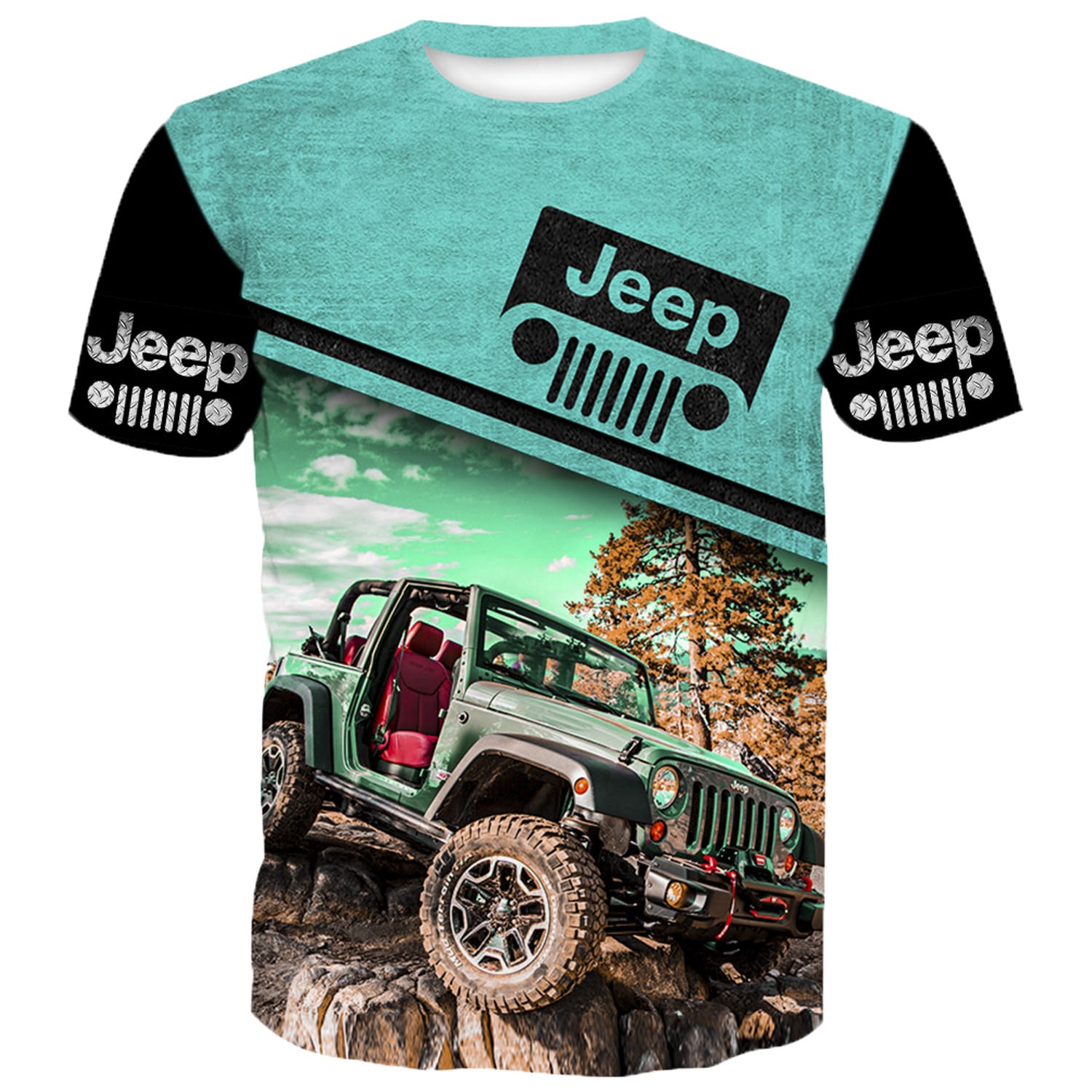 Off Road Jeep Shirt - Sky