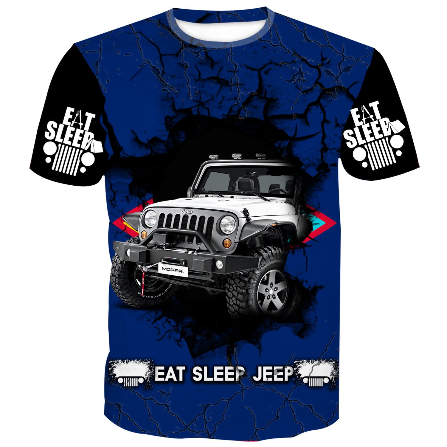 Eat Sleep Jeep Flag - Guam
