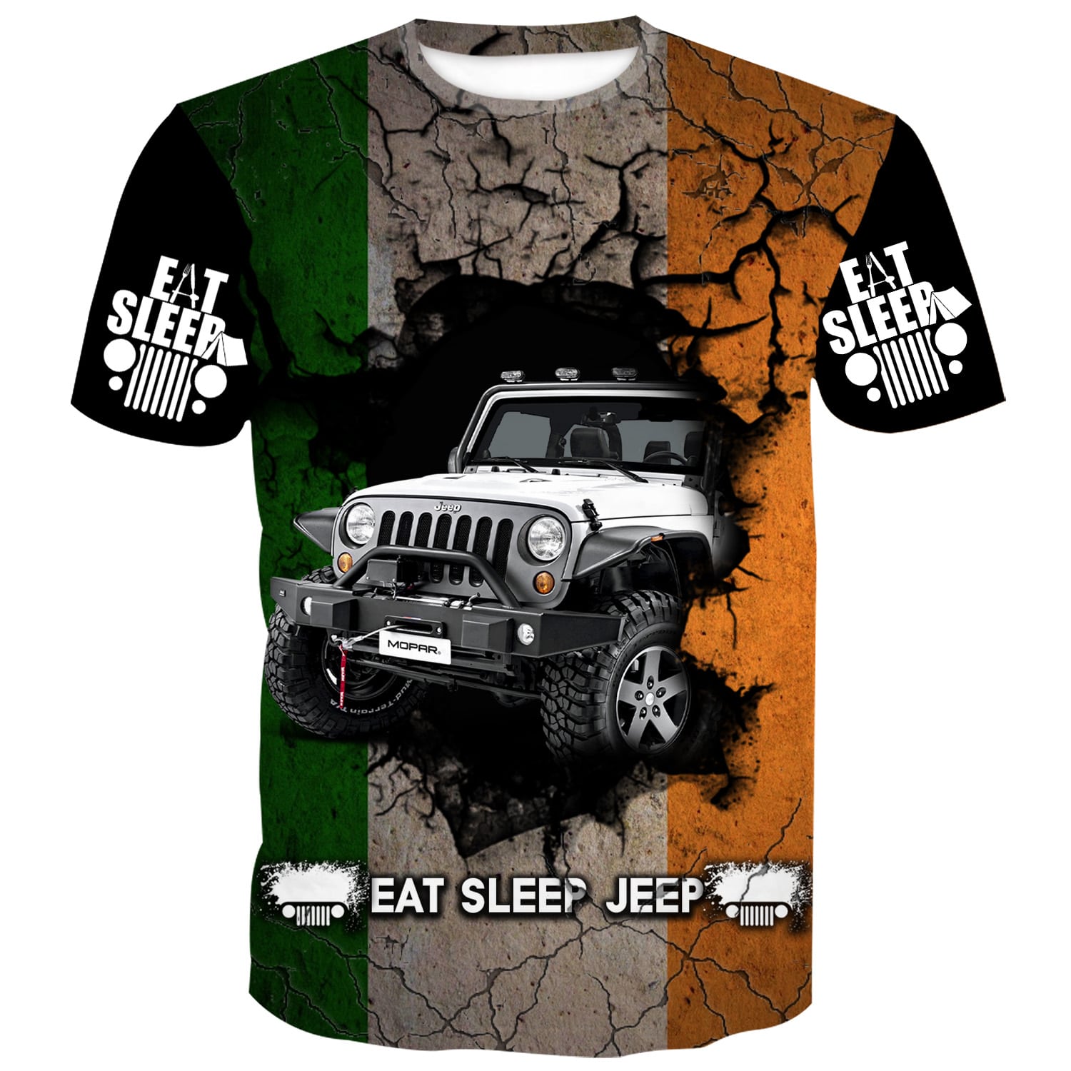 Eat Sleep Jeep Flag - India