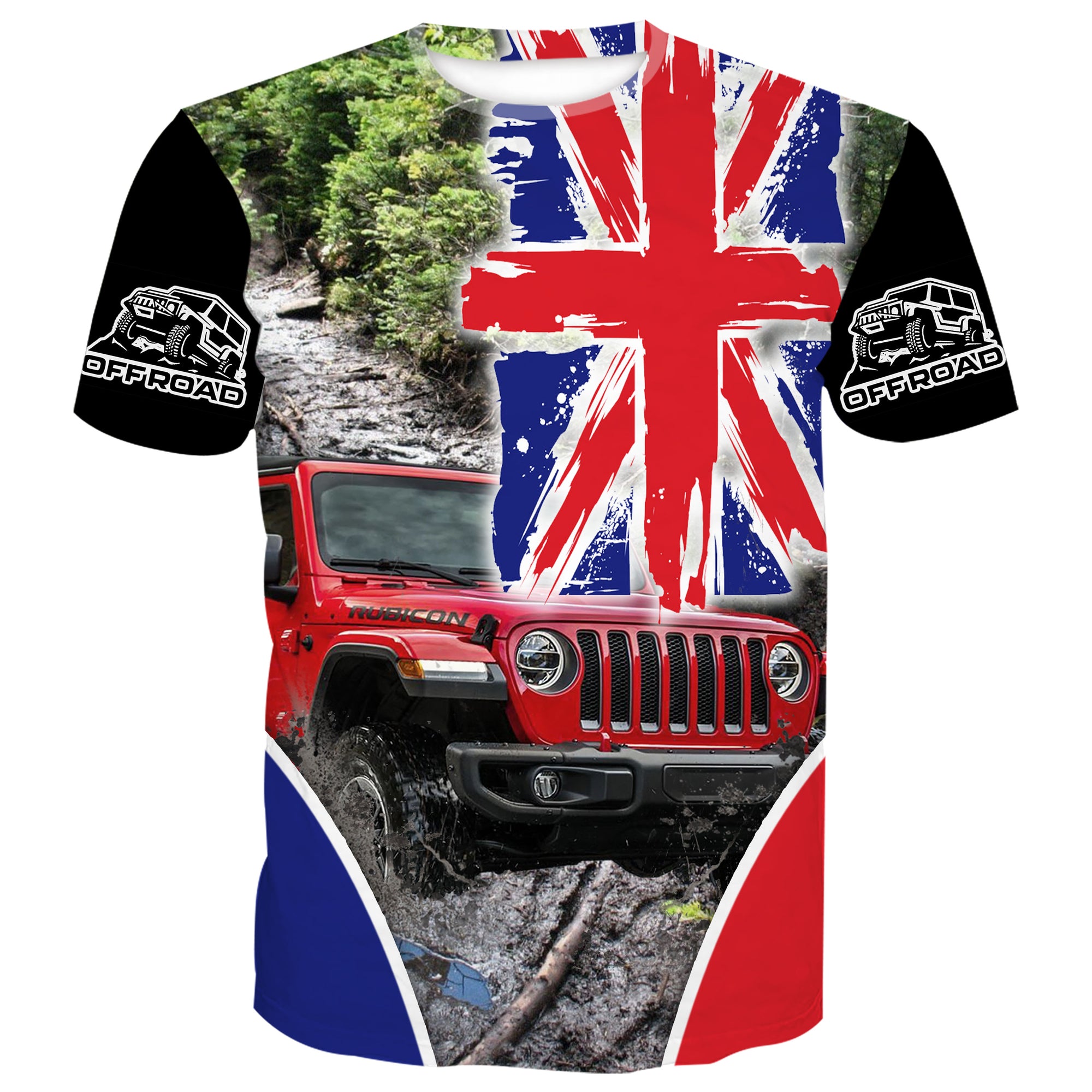 Off Road Jeep UK Flag - T-Shirt