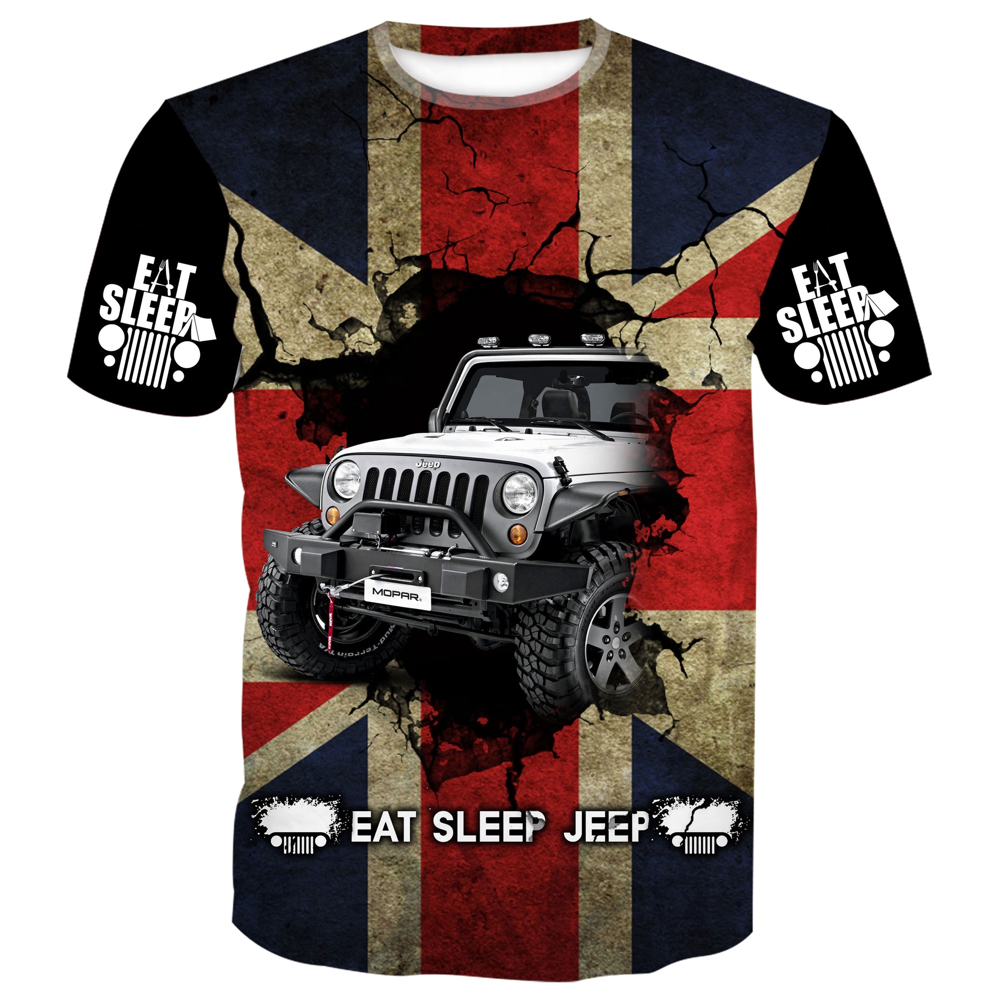 Eat Sleep Jeep Flag -  United Kingdom