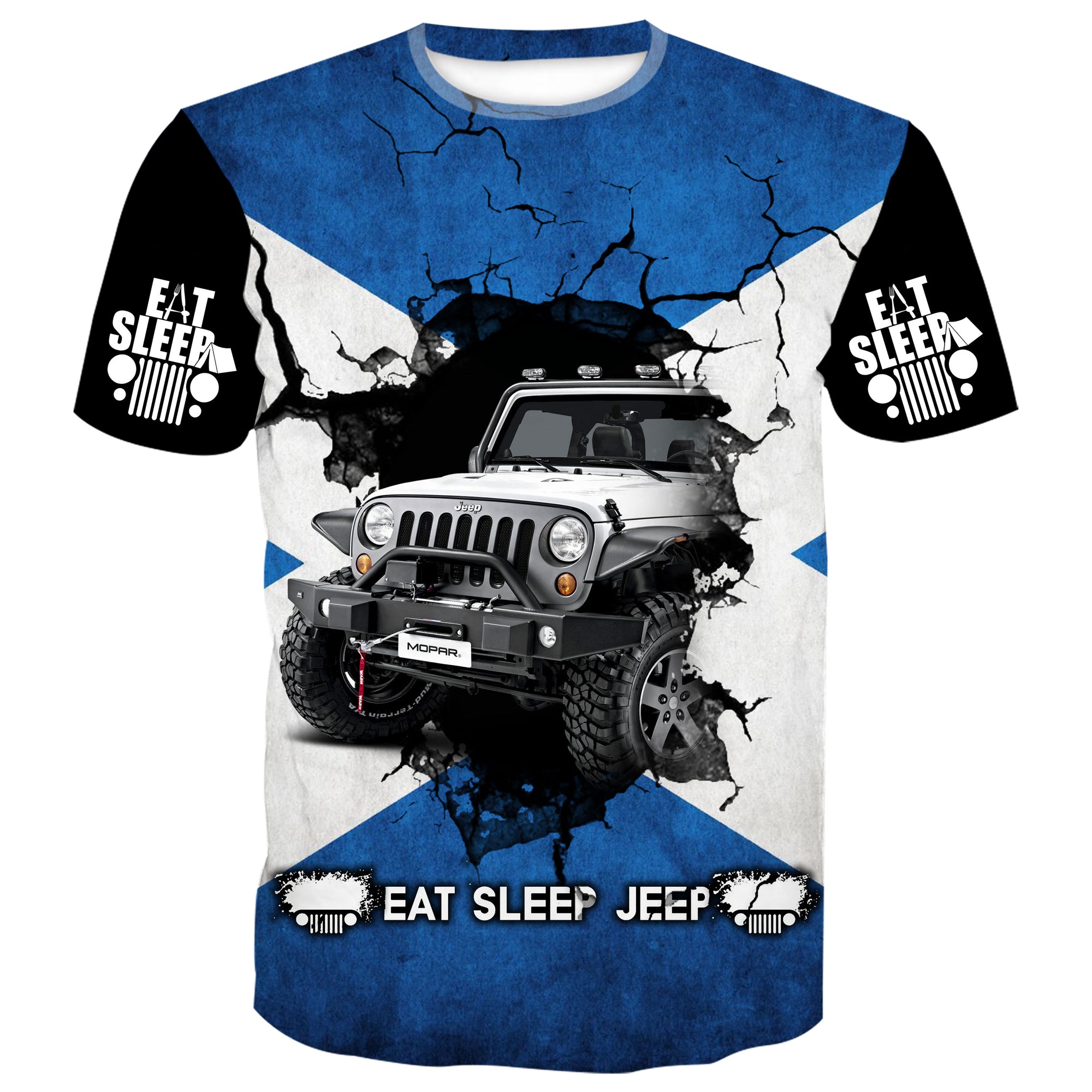 Eat Sleep Jeep Flag -  Scotland