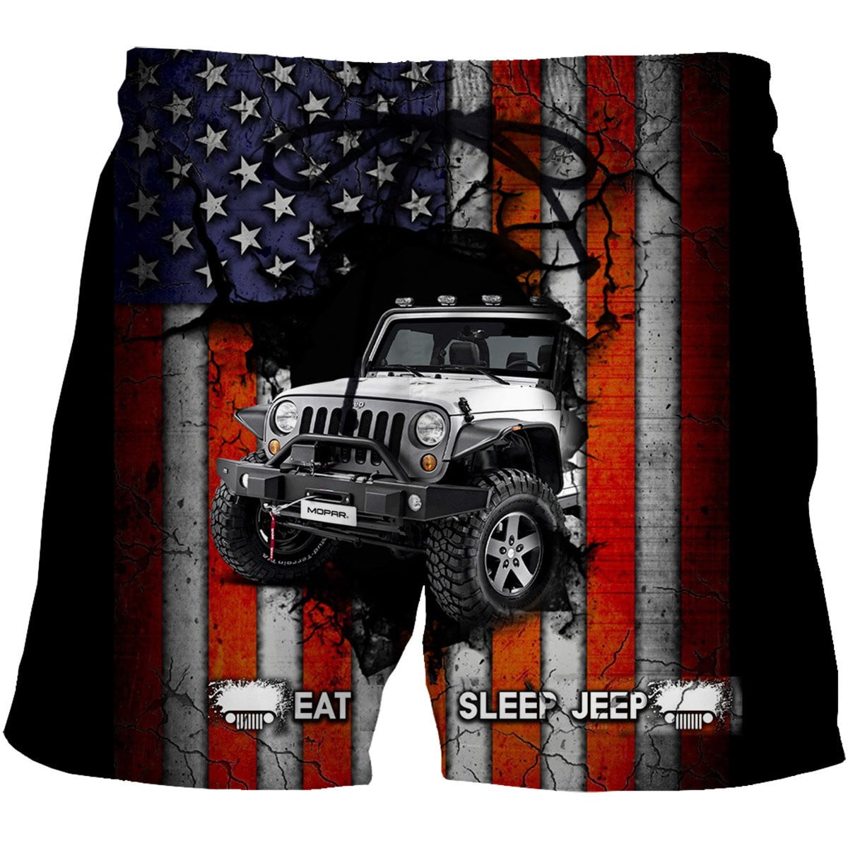 Eat Sleep Jeep - US Flag - jeepndriver