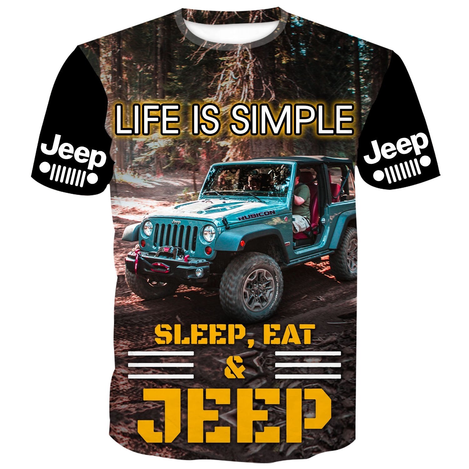 Life Is Simple - Eat Sleep Jeep Shirt