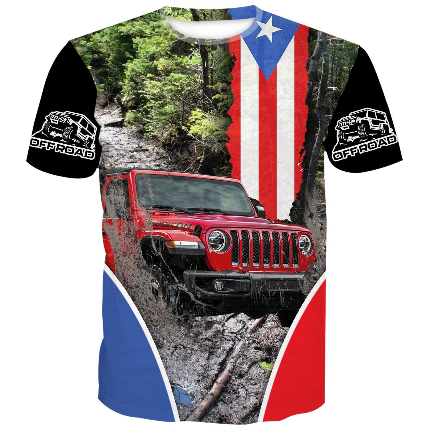 Off Road Jeep trails puerto rico - Kid's T-Shirt