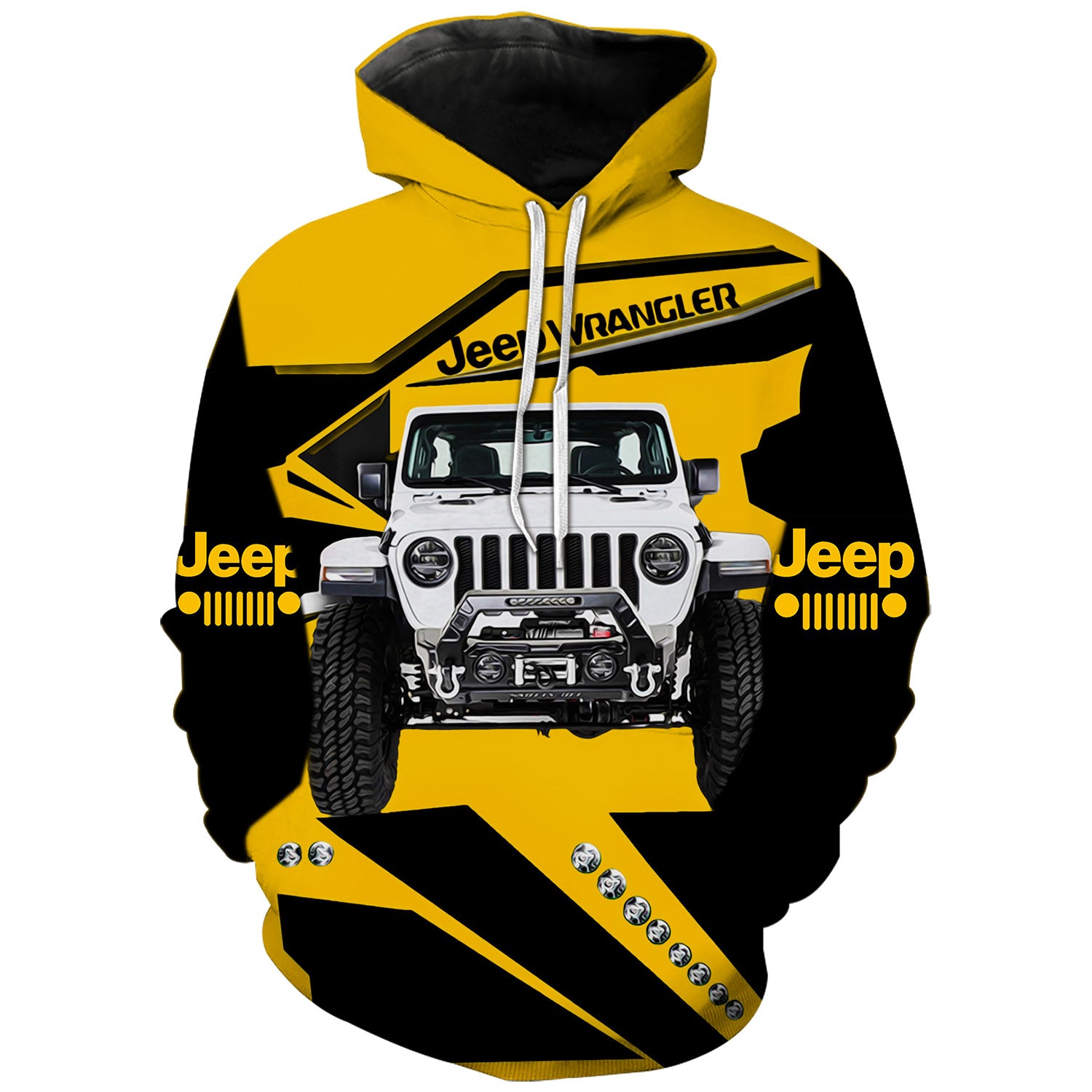 Jeep Wrangler Yellow - Hoodie - jeepndriver