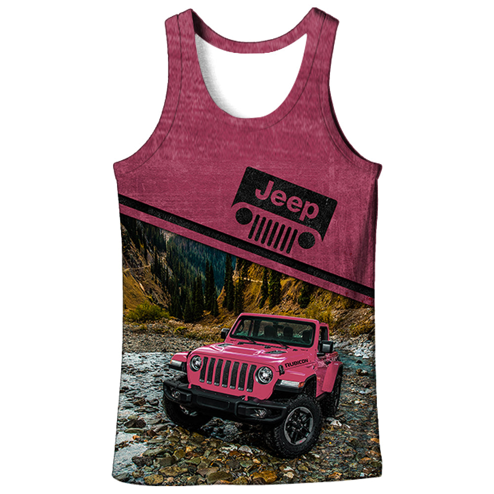 Off Road Jeep Pink - Tank top