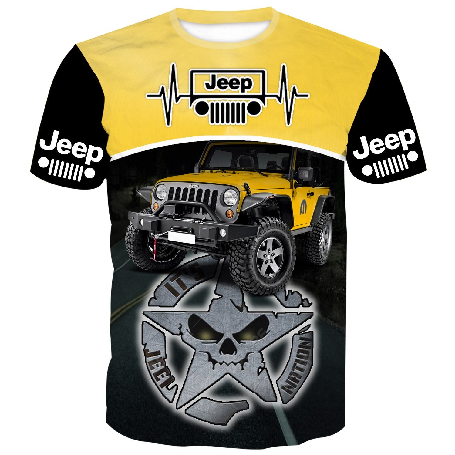 Jeep Nation Special | Yellow Jeep Wrangler T-Shirt | Jeep N Driver