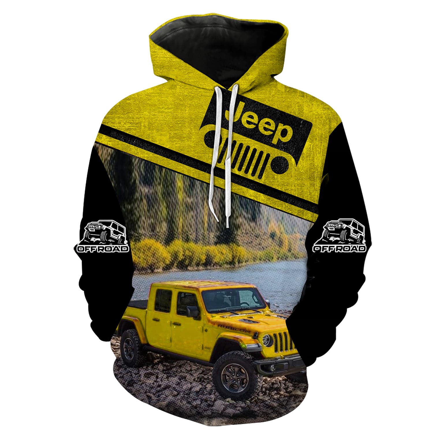 Off Road Jeep Gladiator - Hella Yella Hoodie