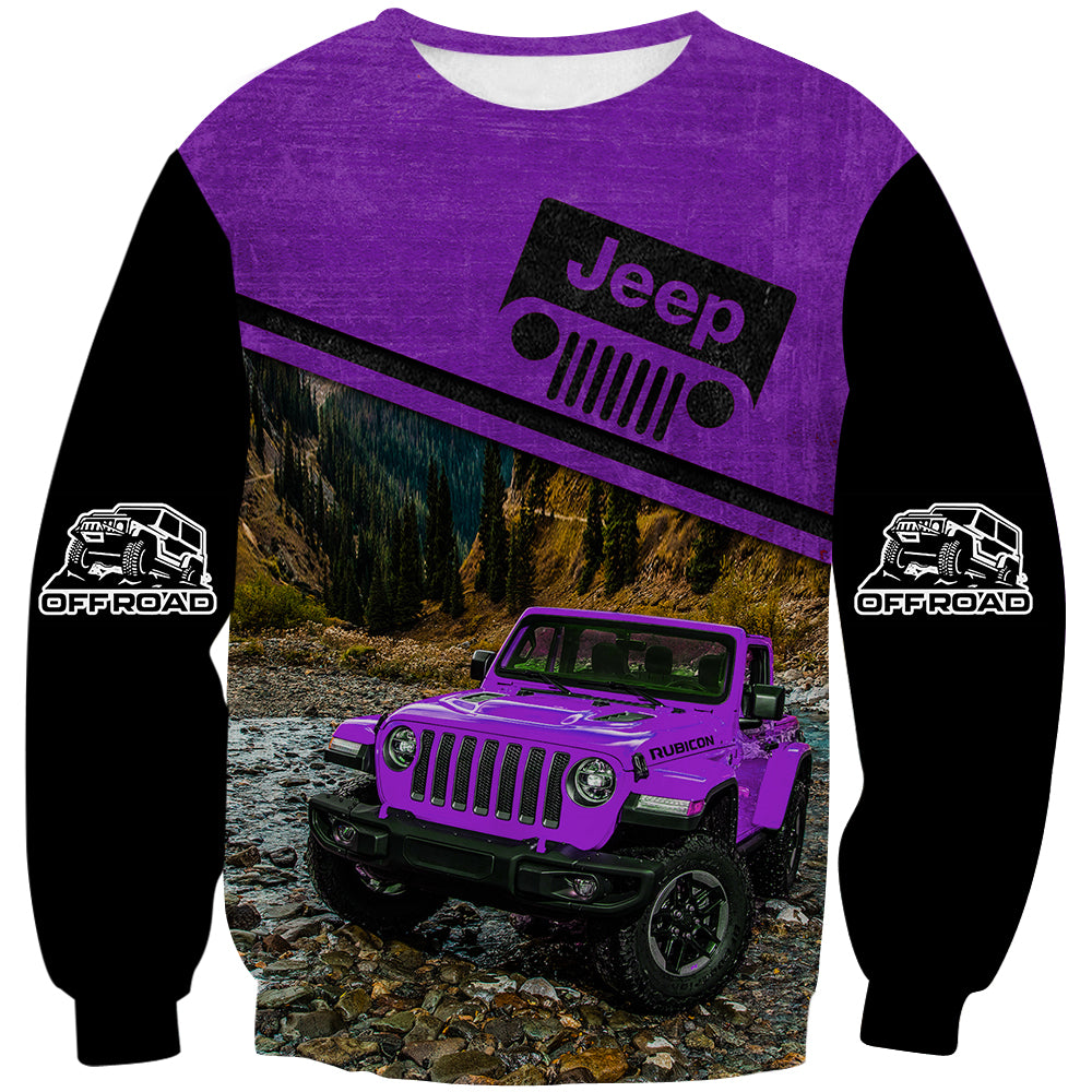 Off Road Jeep Sharp Purple - Sweat Shirt