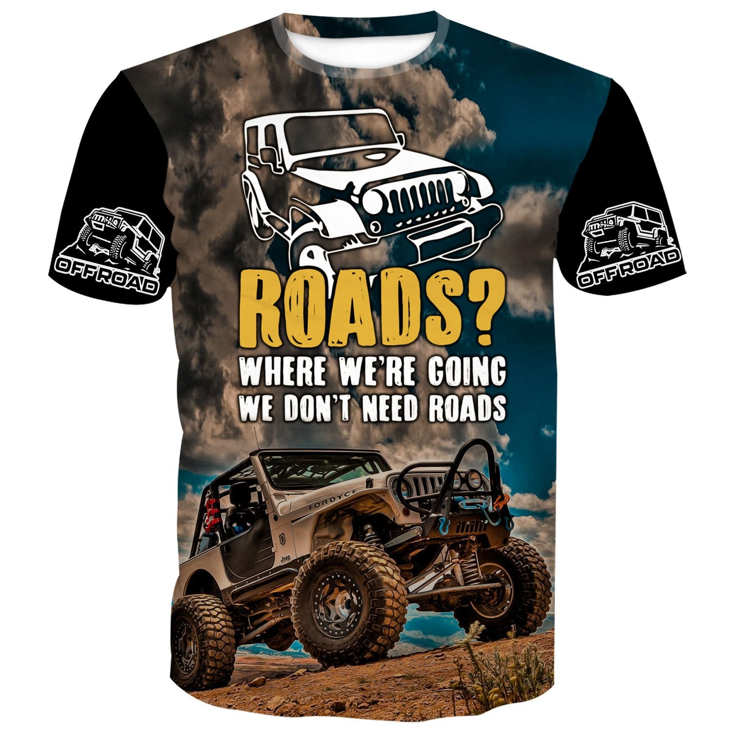 Roads? Where we're going we don't need roads | Jeep T-Shirt | Jeep N Driver