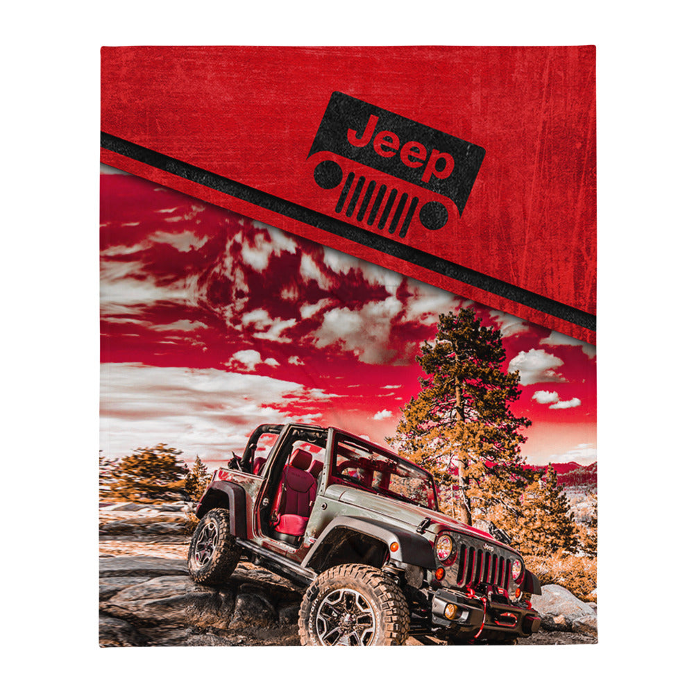 Throw Blanket - Off Road Jeep